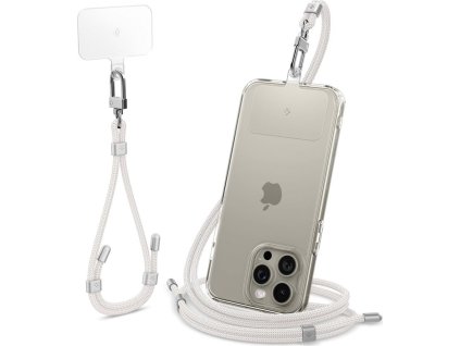 SPIGEN UNIVERSAL STRAP SET CROSSBODY & WRIST PEARL WHITE