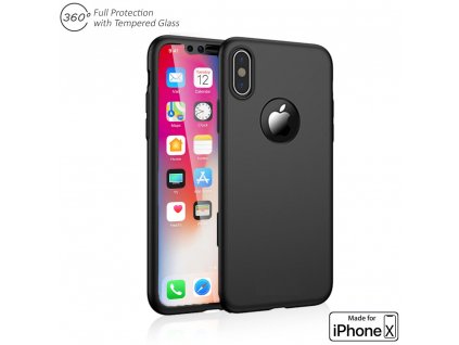 360 case iphone X clearo black