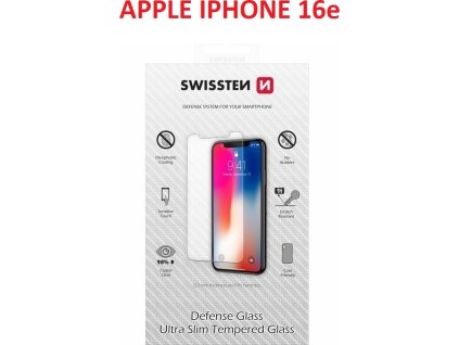 OCHRANNÉ TEMPEROVANÉ SKLO SWISSTEN PRO APPLE IPHONE 16e / 17e RE 2,5D