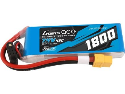 Batéria GensAce G-Tech LiPo 1800mAh 7,4 V 45C 2S1P XT60