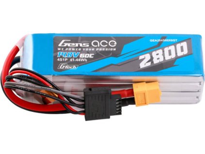 Gens ace G-Tech Soaring 2800mAh 14,8V 60C 4S1P LiPo XT60