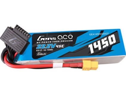 Gens Ace G-Tech 1450mAh 22,2V 45C 6S1P Lipo Battery Pack s konektorem XT60