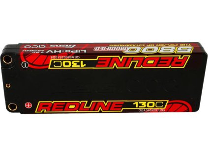 Gens ace Redline Series 5800mAh 7.6V 130C 2S1P HardCase 56# HV Ultra LCG LiPo baterie