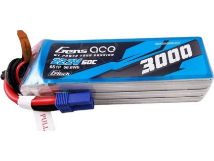 Gens ace G-Tech 3000mAh 22,2V 60C 6S1P Lipo Battery Pack s EC5 konektorem