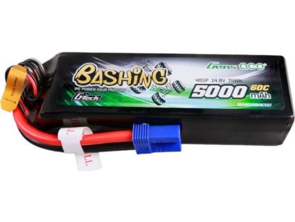 Gens ace G-Tech 5000mAh 14,8V 4S1P 60C Lipo Battery Pack s EC5 Plug-Bashing Series