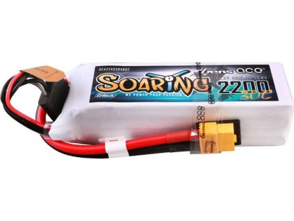 Gens ace G-Tech Soaring 2200mAh 14.8V 30C 4S1P Lipo Battery Pack with XT60 plug