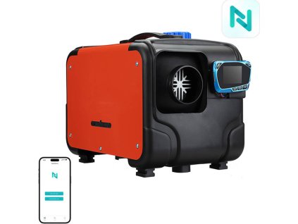 Nezávislé topení Blitzwolf BW-AH-H1-BT, 5 kW, ovládané aplikací se standardním banánovým rozhraním + Bluetooth