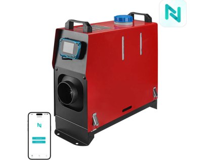 Nezávislé topení Blitzwolf BW-AH-V2-BT, 5 kW, 12 V, ovládání aplikací se standardním banánovým rozhraním + ovladač s displejem + Bluetooth
