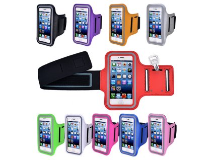 Sportovní pouzdro (armband) pro iPhone 5/5S/5C/SE (Barva Bílý)