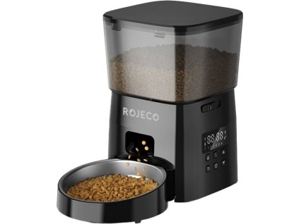 Automatické krmítko pre domáce zvieratá Rojeco 2 l v gombíkovom prevedení