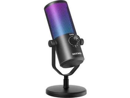 Neewer mikrofon s RGB podsvícením (Herní, Streamovací, Podcastový) s USB konektorem