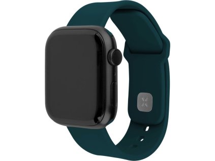Set silikonových řemínků FIXED Silicone Sporty Strap pro Apple Watch 38/40/41mm, tmavě zelený