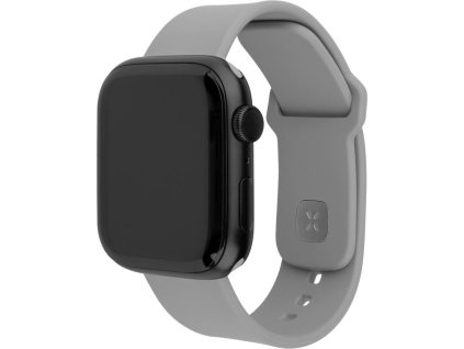 Set silikonových řemínků FIXED Silicone Sporty Strap pro Apple Watch 42/44/45/46mm, světle šedý