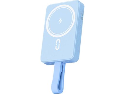 Powerbanka Romoss WMS10 10000mAh 20W MagSafe s integrovaným USB-C a Lightning káblom (modrá)