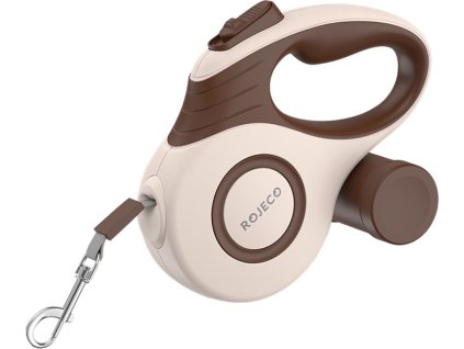 Automatické zaťahovacie vodítko pre psov Rojeco A12 5M (hnedé)