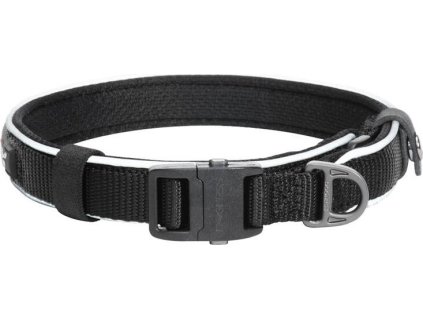 Reflexný obojok Dogness veľkosť XL (čierny)
