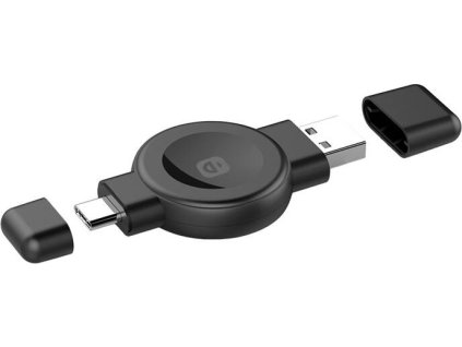 Bezdrátová nabíječka In-line Choetech T606-F pro Apple Watch, Samsung Galaxy Watch (černá)