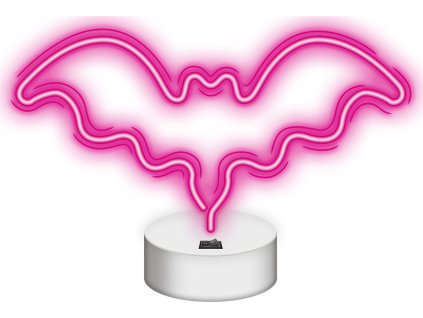 Neon světlo LED na stojanu růžový NNE07 na baterie Neolia