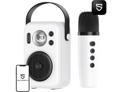 Bezdrátový reproduktor Bluetooth Soundpeats Hi-sing s mikrofonem (white)