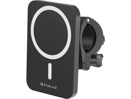 Magnetický držák/nabíječka na telefon s MagSafe Puluz PU605B na selfie tyče a stativy (černý)