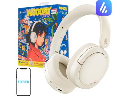 Edifier W800BT Pro Wireless Headphones, ANC Limited Edition (beige)