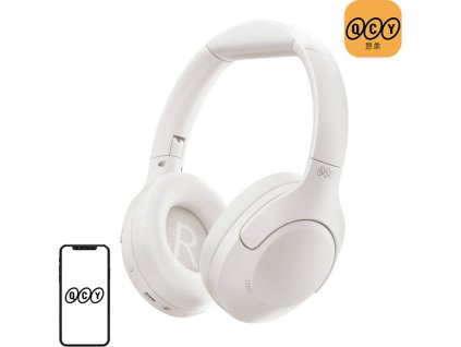 Bezdrátová sluchátka QCY H3 lite, ANC (bílá)