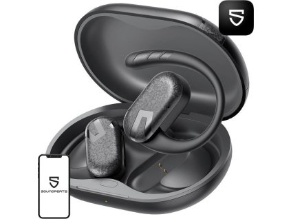 TWS Soundpeats Breezy bezdrátová sluchátka (black)