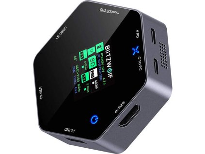 Dokovacia stanica Blitzwolf 8v1 BW-TH16 USB 100W LCD šikovný displej