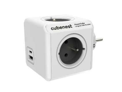 Cubenest PowerCube Original USB A+C PD 20 W sivá
