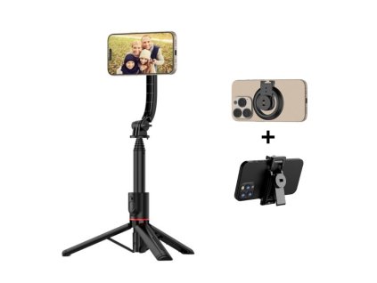Cubenest Selfie tyč a Tripod s podporou MagSafe + vyměnitelný univerzální držák (2v1) SLS01