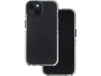 Akrylový karbonový kryt pro iPhone 12 / 12 Pro 6,1" černý