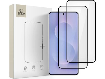 Tvrzené sklo TECH-PROTECT GLASS FIT+ 2-PACK GALAXY S25 EDGE BLACK