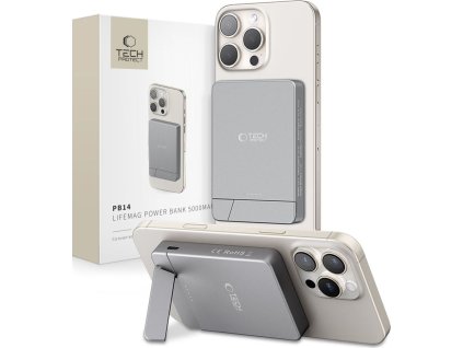 TECH-PROTECT PB14 LIFEMAG MAGSAFE POWER BANK 5000MAH SPACE GREY