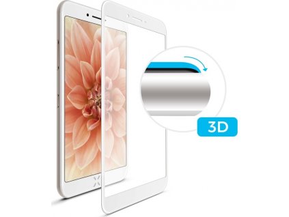 Ochranné tvrzené sklo FIXED 3D Full-Cover pro Apple iPhone 7/8, s lepením přes celý displej, bílé, 0.33 mm