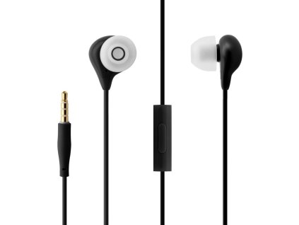 Voděodolná in-ear sluchátka s mikrofonem FIXED EGG1, IPX3, černá