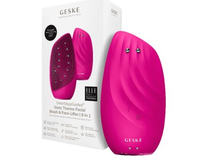 Sonická termo kefka na tvár na čistenie pleti a lifting tváre 8v1 s aplikáciou (purpurová)