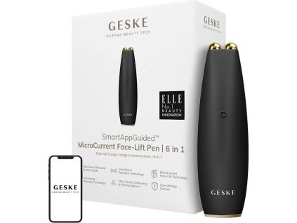 6v1 mikroproudový liftingový přístroj na obličej od Geske s aplikací (šedý)