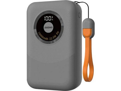 Powerbanka Dudao K21 Mini 10000mAh 22,5W USB-A / USB-C - šedá