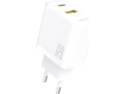 Nabíječka Dudao A26T GaN 25W USB-A, USB-C - bílá