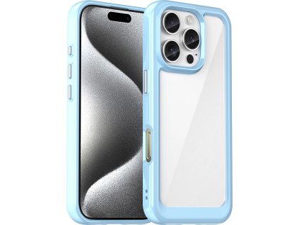 Kryt Outer Space s gelovým rámečkem pro iPhone 16 Pro – modrý