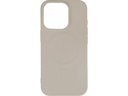 Silikónový kryt MagSafe pre iPhone 16 Pro - béžový