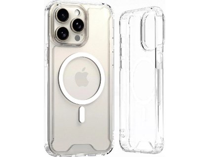 Průhledný Corner kryt MagSafe pro iPhone 16 Pro - transparentní