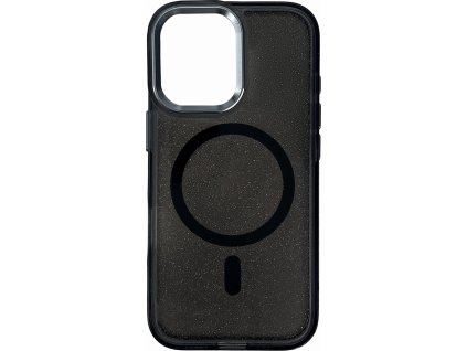 Třpytivý kryt MagSafe pro iPhone 16 Plus - černý s třpytkami