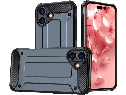 Hybrid kryt Armor pro iPhone 16 Plus – modrý