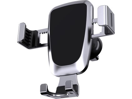 Držiak do auta Gravity pre smartfón do vetracieho otvoru, strieborný (YC08)
