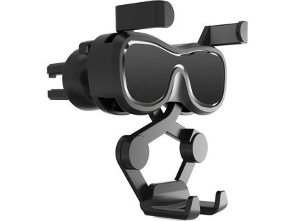 Držiak na smartfón do auta Gravity do vetracieho otvoru s osviežovačom vzduchu čierny (YC06)