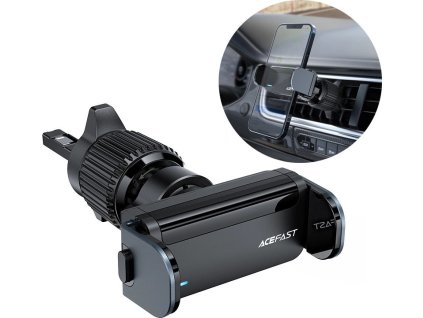 Držiak telefónu do auta Acefast s automatickým ovládaním na vetraciu mriežku čierny (D9 čierny)