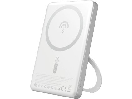 Powerbanka Dudao K28S 20W PD 5000mAh s MagSafe a stojanom - strieborná