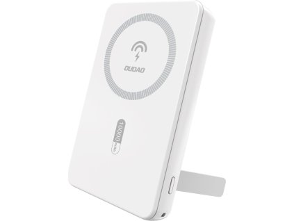 Powerbanka Dudao K14S+ 10000mAh 20W USB-A / USB-C / MagSafe se stojánkem - bílá