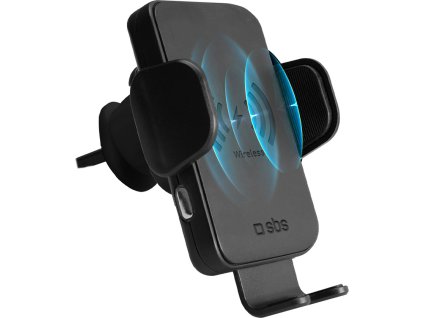 Držák smartphonu SBS TESUPWIR15WAUT s bezdrátovou nabíječkou do větracího otvoru - černý